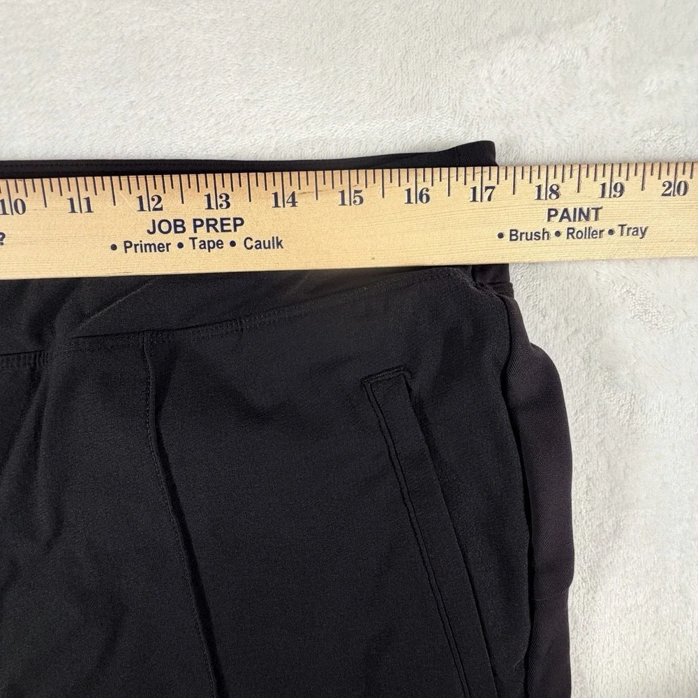 Athleta Pants Women's Sz 18 Black Eastbound Straight Zip Pockets Work Travel